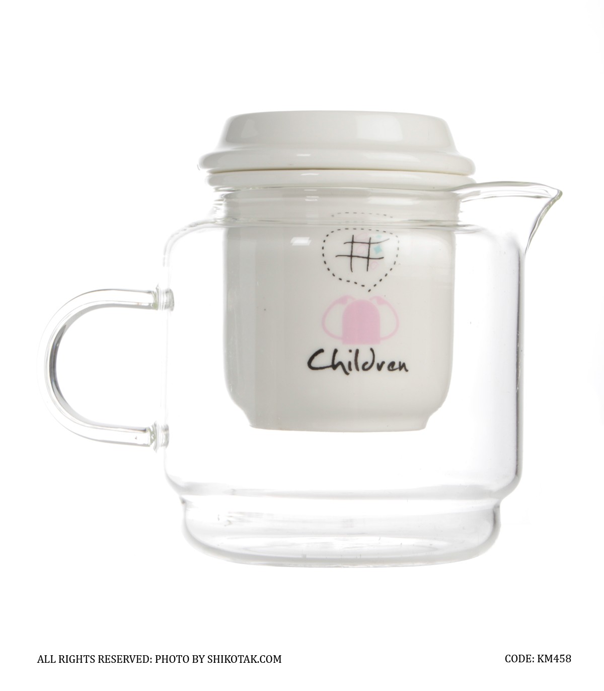 لیوان دمنوش ساز دو نفره طرح شکلات