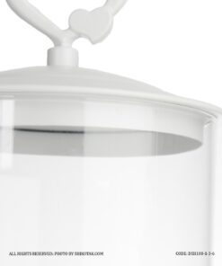 کندی باکس پایه بلند سفید مدل در قلبی