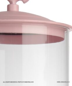 کندی باکس پایه بلند صورتی مدل در قلبی