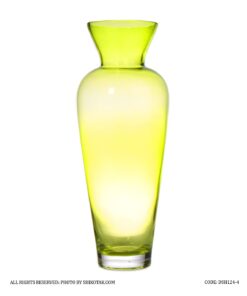 گلدان شیشه ای بدون پایه مدل سبز فسفری