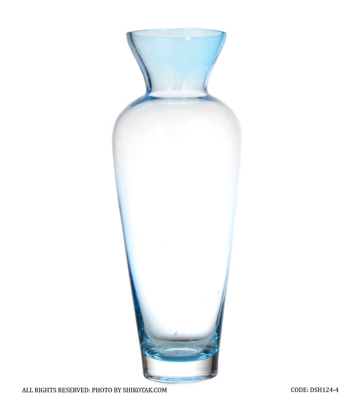 گلدان شیشه ای آبی رومیزی ایکیا