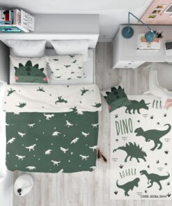 روتختی کودک پسرانه 4 تکه طرح دایناسور مدل Happy Dino