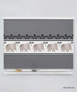 پرده شید اتاق کودک پسرانه طرح فیل مدل hello my friend