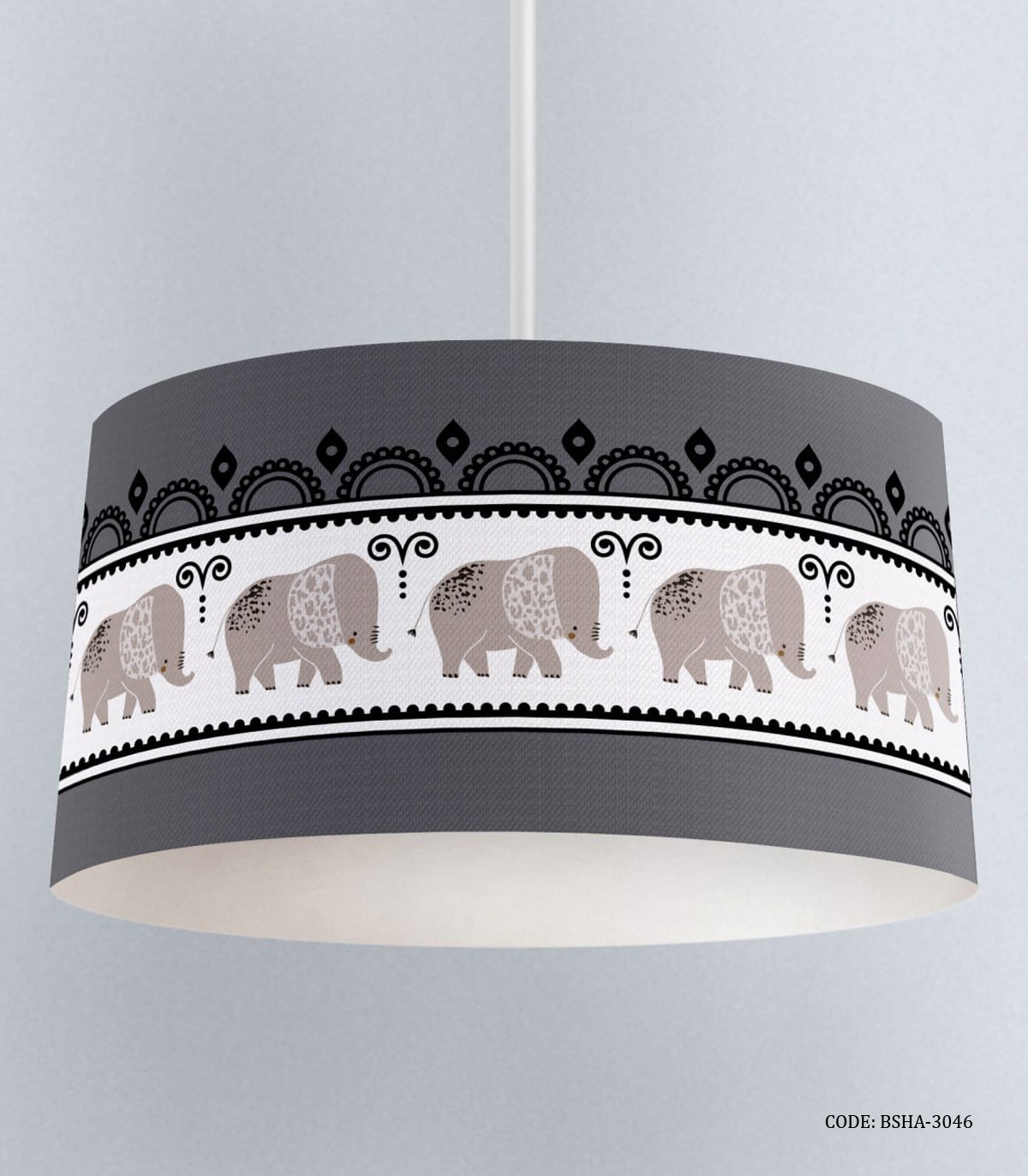 لوستر اتاق کودک پسرانه طرح فیل مدل hello my friend