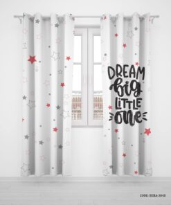 پرده پانچی دو تکه اتاق نوجوان دخترانه و پسرانه مدل Dream