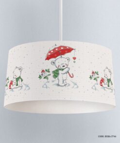 لوستر اتاق کودک پسرانه طرح خرس سفید مدل White Bear