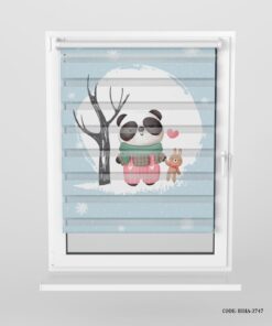 پرده زبرا اتاق کودک پسرانه طرح پاندا مدل Sweet Panda