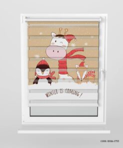 پرده زبرا اتاق کودک پسرانه طرح زرافه مدل Winter