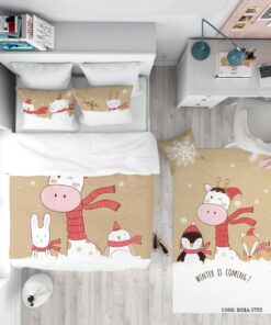 روتختی کودک پسرانه 4 تکه طرح زرافه مدل Winter