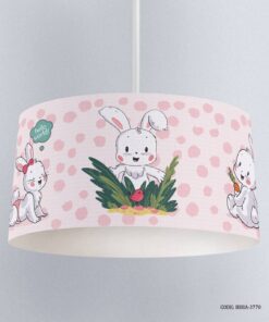 لوستر اتاق کودک دخترانه طرح خرگوش مدل Hello Baby
