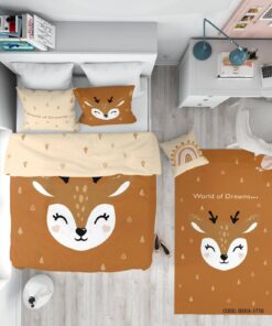 روتختی کودک دخترانه و پسرانه طرح گوزن مدل WinterWorld Of Dreams