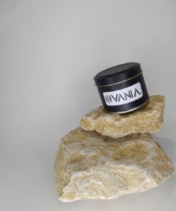 شمع قوطی مشکی وانیا مدل white