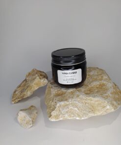 شمع جار قهوه ای وانیا مدل Hi