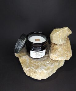 شمع جار قهوه ای وانیا مدل Hi