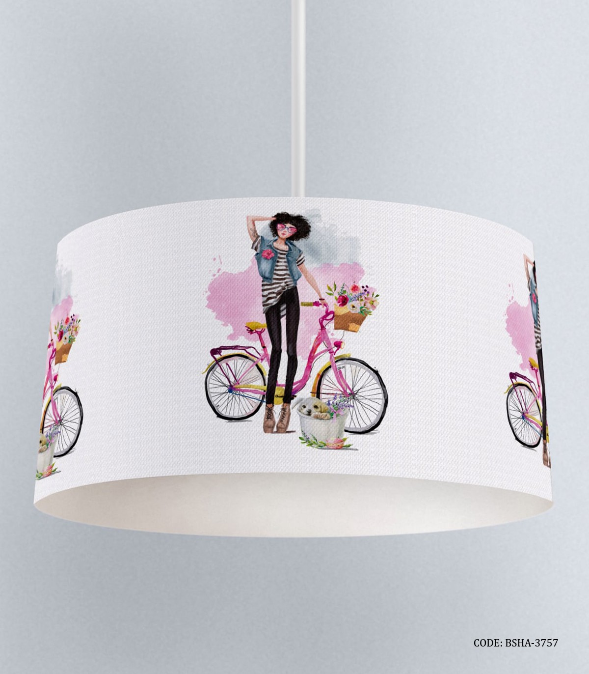 لوستر اتاق دخترانه طرح دختر مدل Fashion Girl