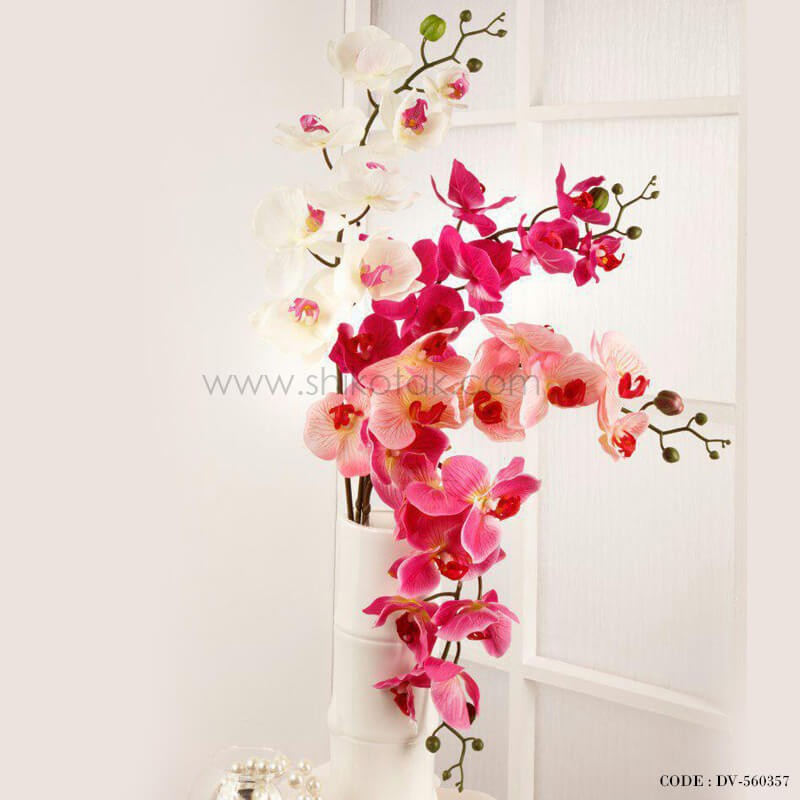 گل ارکیده مصنوعی شاخه بلند