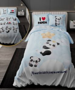 سرویس لحاف روتختی کودک دورویه طرحدار طرح پاندا