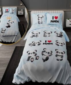 سرویس لحاف روتختی کودک دورویه طرحدار طرح پاندا