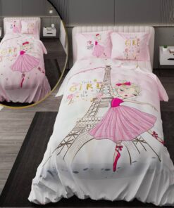 سرویس روتختی نوجوان دخترانه با لحاف دورویه طرحدار طرح بالرین