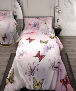 سرویس لحاف روتختی دو نفره دورویه طرحدار طرح لیلیوم