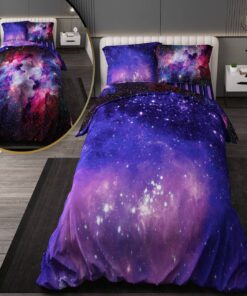 سرویس روتختی نوجوان پسرانه و دخترانه با لحاف دو رویه طرحدار طرح گلکسی