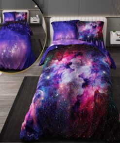 سرویس روتختی نوجوان پسرانه و دخترانه با لحاف دو رویه طرحدار طرح گلکسی