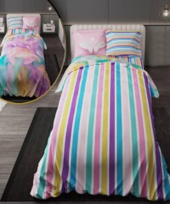 سرویس روتختی نوجوان دخترانه با لحاف دو رویه طرحدار طرح پر