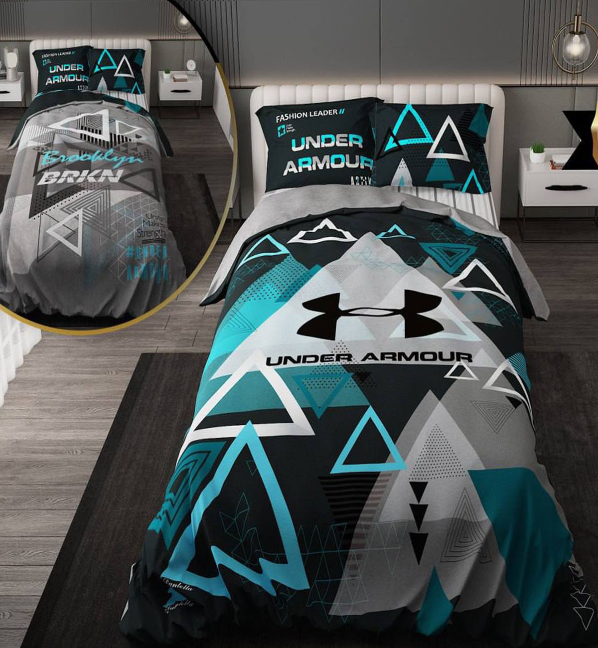 سرویس روتختی نوجوان پسرانه با لحاف دو رویه طرحدار طرح آرمور