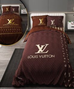 سرویس روتختی نوجوان پسرانه و دخترانه با لحاف دو رویه طرحدار طرح لویی ویتون