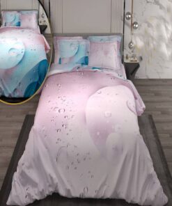 سرویس لحاف روتختی دو نفره دورویه طرحدار طرح دراپ