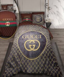 سرویس لحاف روتختی دونفره دورویه طرحدار طرح گوچی