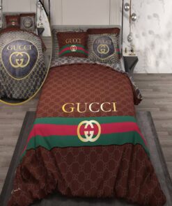 سرویس لحاف روتختی دونفره دورویه طرحدار طرح گوچی