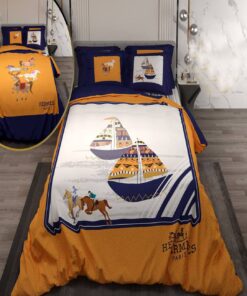 سرویس لحاف روتختی دو نفره دورویه طرحدار طرح هرمس