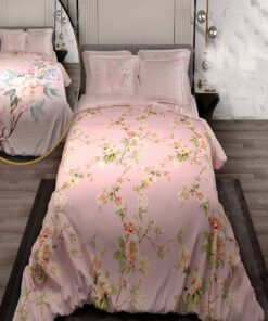 سرویس لحاف روتختی دو نفره دورویه طرحدار طرح گل و مرغ