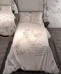 سرویس لحاف روتختی دو نفره دورویه طرحدار طرح لاو 