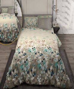 سرویس لحاف روتختی دو نفره دورویه طرحدار طرح برگ ریزان