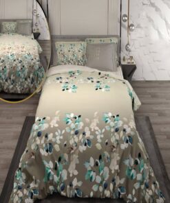 سرویس لحاف روتختی دو نفره دورویه طرحدار طرح برگ ریزان
