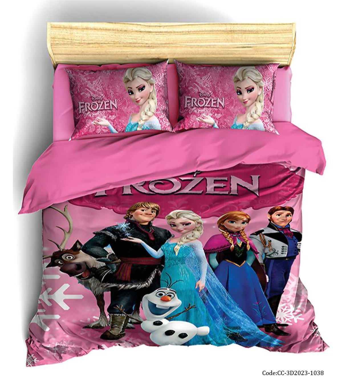 ست روتختی سه بعدی دخترانه عروسکی مدل فروزن