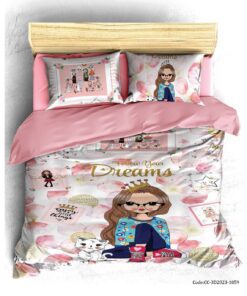 ست روتختی دخترانه سه بعدی عروسکی مدل DREAMS