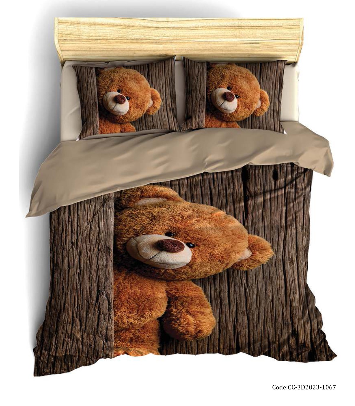 ست روتختی سه بعدی عروسکی مدل خرس