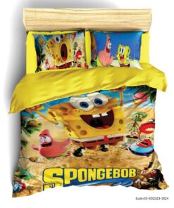 سرویس روتختی سه بعدی کودک مدل SPONGE BOB