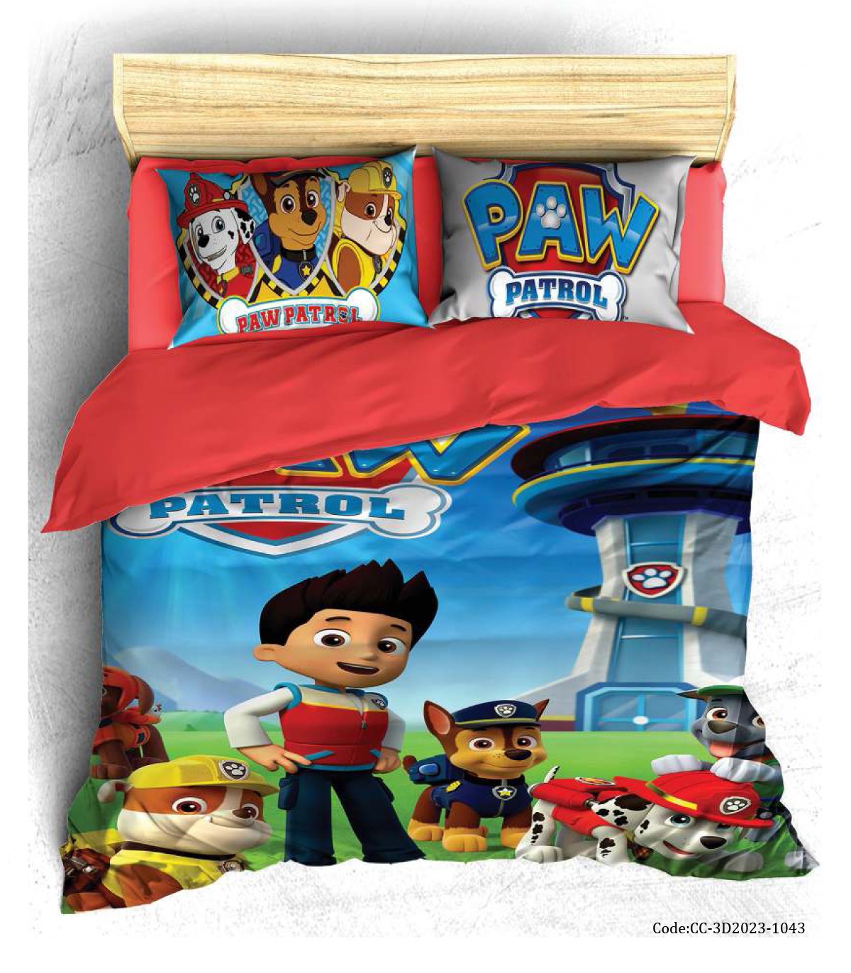 ست روتختی سه بعدی پسرانه مدل پاوپاترول