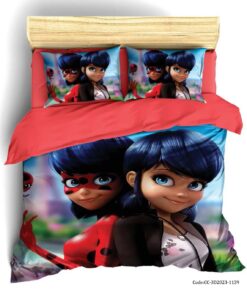 روتختی دخترانه سه بعدی کارتنی مدل دختر کفشدوزکی