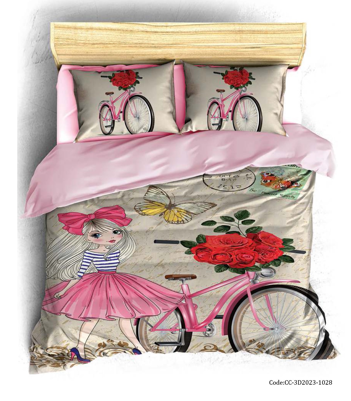 ست روتختی سه بعدی دخترانه مدل GIRL