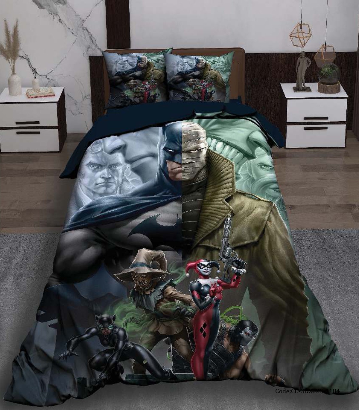 سرویس روتختی سه بعدی پسرانه مدل بتمن