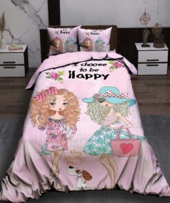 روتختی کودک دخترانه طرح فانتزی مدل Be Happy
