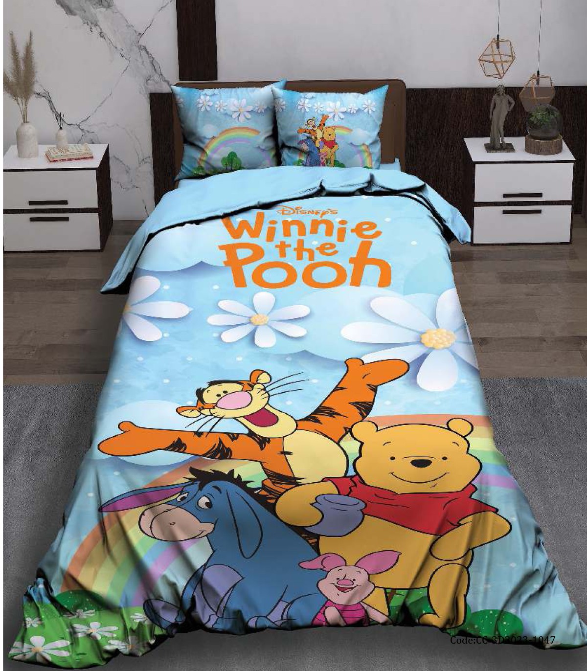 سرویس روتختی  لحاف دوخت دار کودک طرح کارتونی POOH