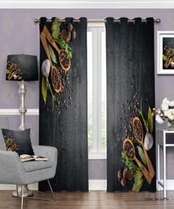 پرده پانچی آشپزخانه طرح حبوبات