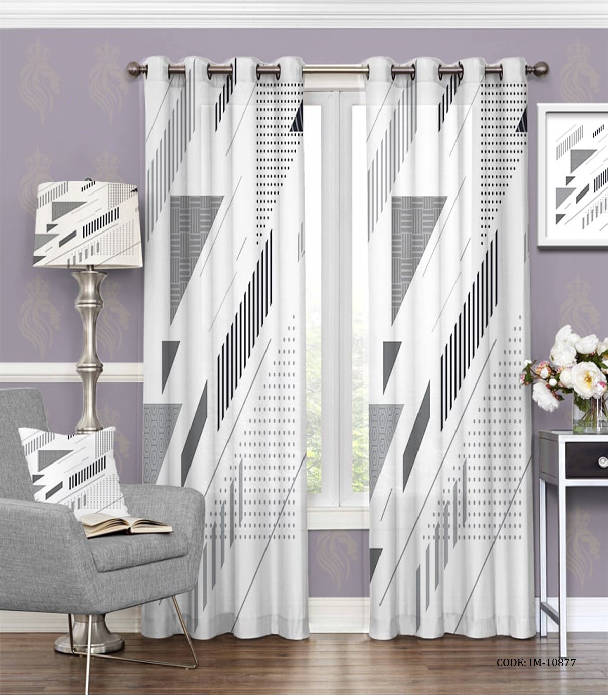 پرده پانچی اتاق خواب طرح شایان