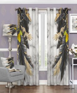 پرده پانچی اتاق خواب و پذیرایی طرح پر مدل جانان